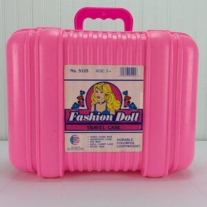 Vintage Fashion Doll Travel Case Pink American Plastic Toys No 5125 Durable